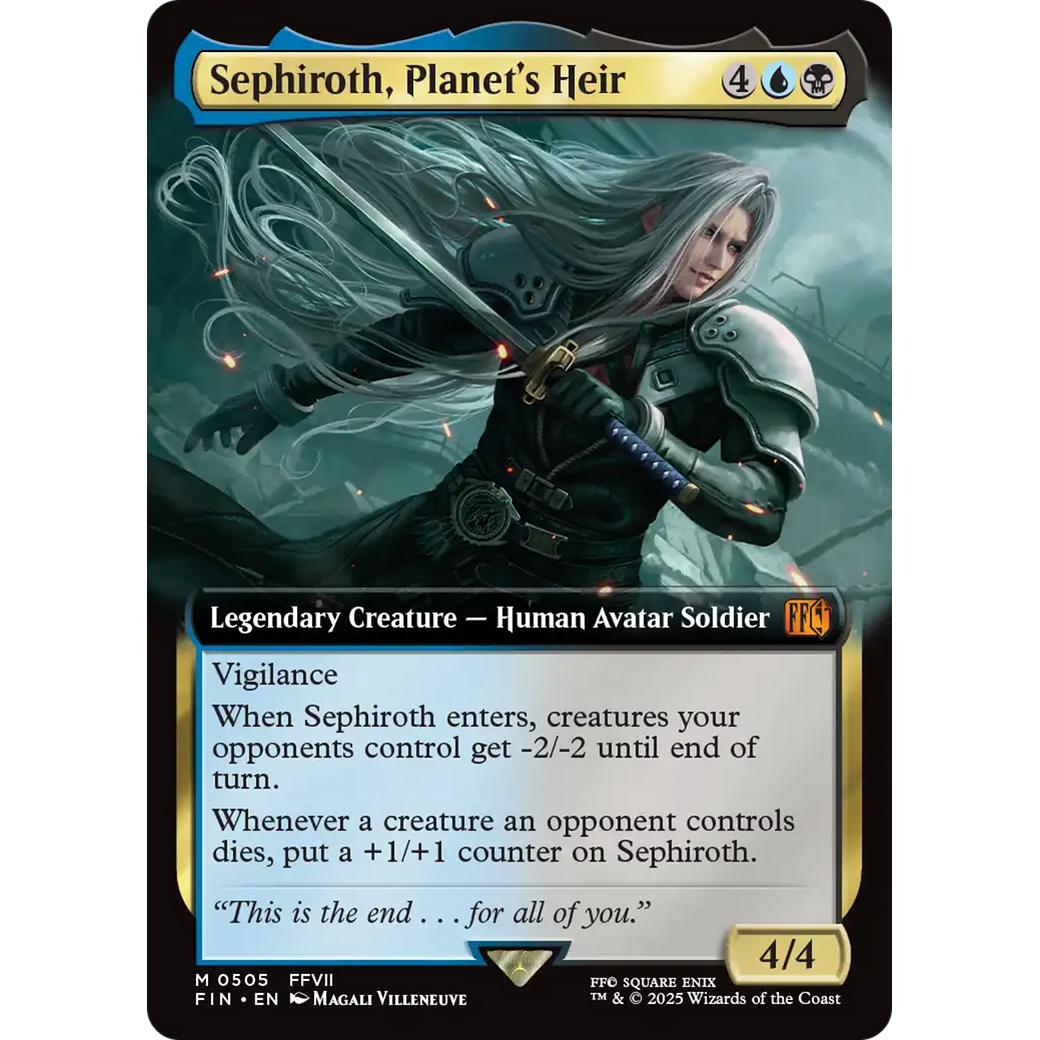 Sephiroth, Planet's Heir (FIN-505) - FINAL FANTASY: (Extended Art) Foil