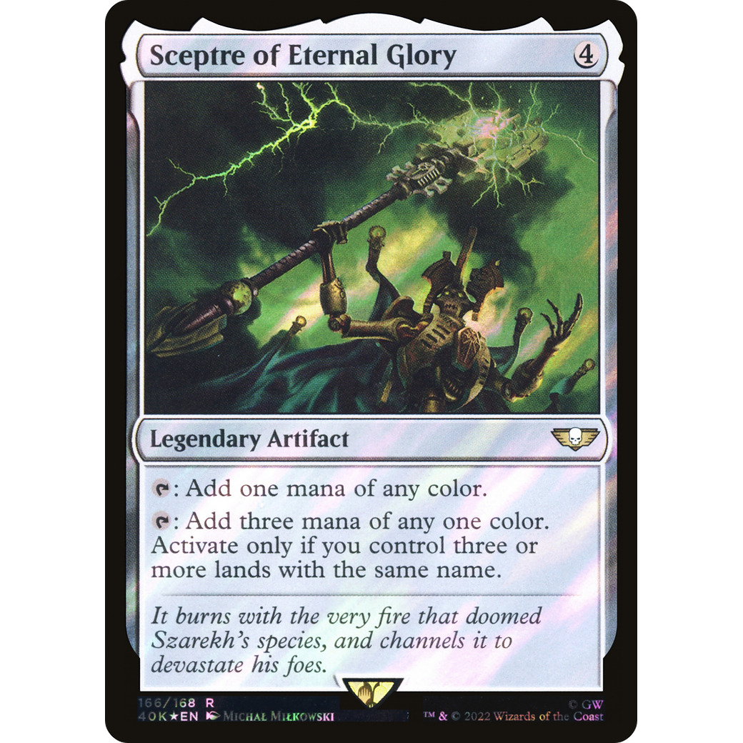 Sceptre of Eternal Glory (40K-166) - Warhammer 40,000 Commander Foil