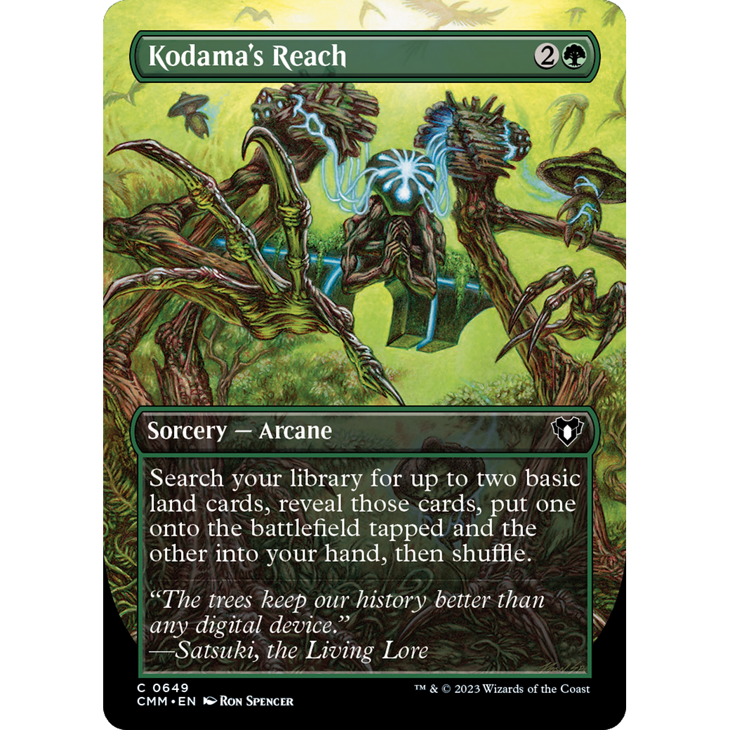Kodama's Reach (CMM-649) - Commander Masters (Borderless) Foil
