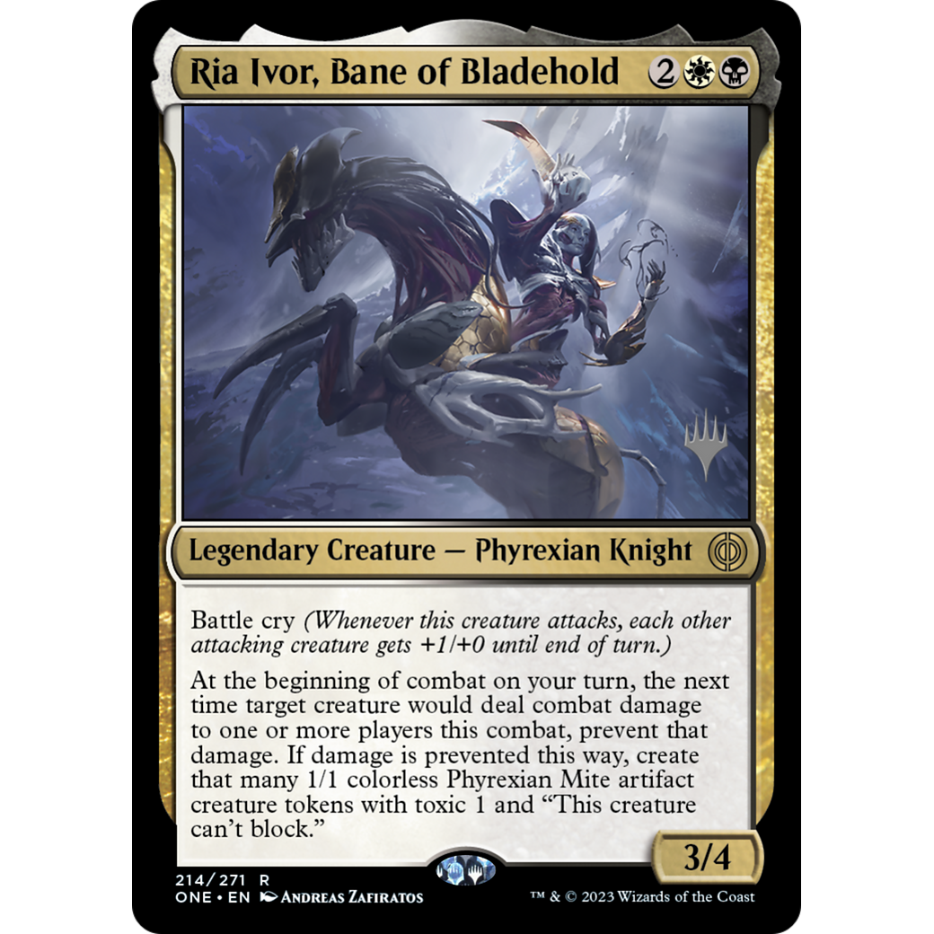Ria Ivor, Bane of Bladehold (PPONE-214P) - Phyrexia: All Will Be One Promos