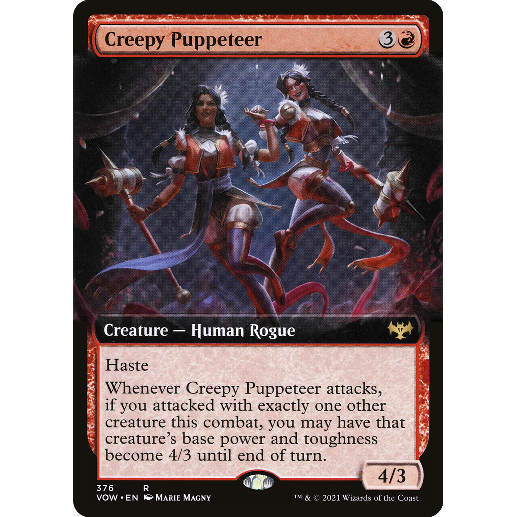 Creepy Puppeteer (Extended Art) (VOW-376) - Innistrad: Crimson Vow: (Extended Art) Foil