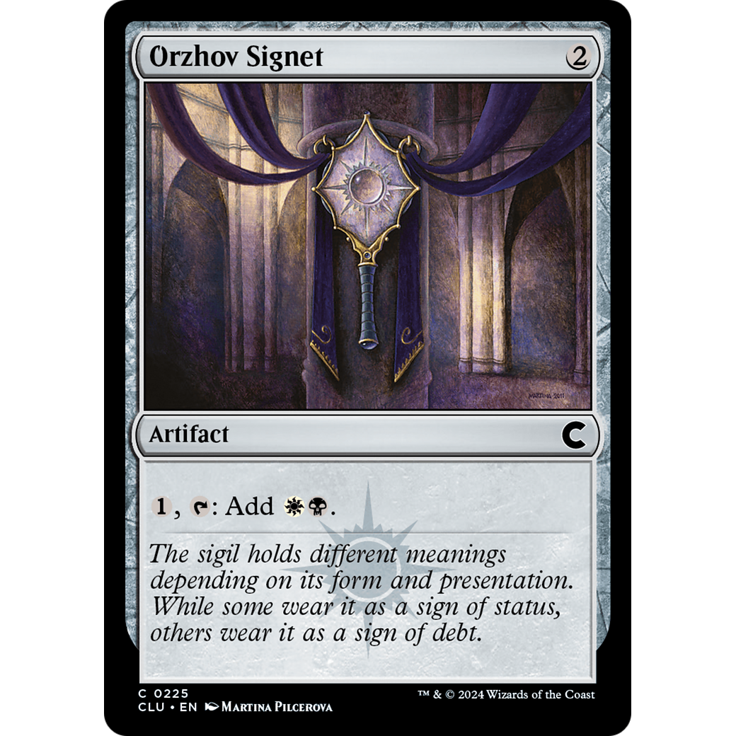 Orzhov Signet (CLU-225) - Ravnica: Clue Edition