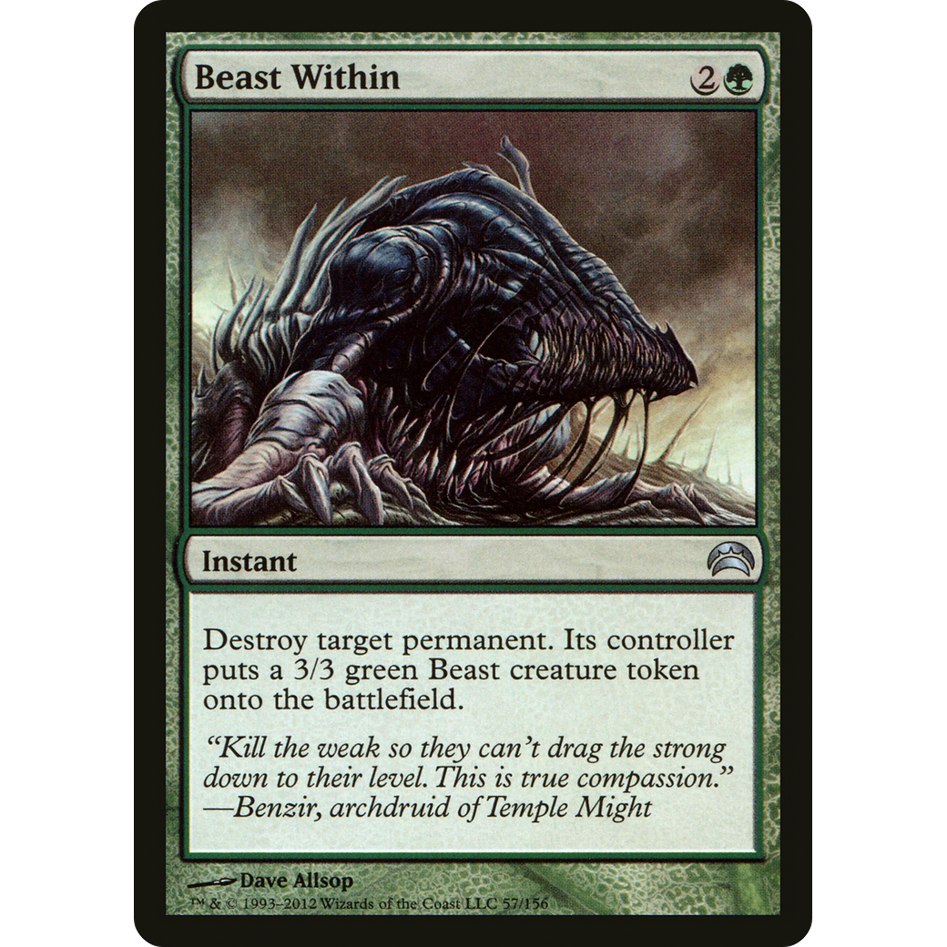 Beast Within (PC2-057) - Planechase 2012 Foil
