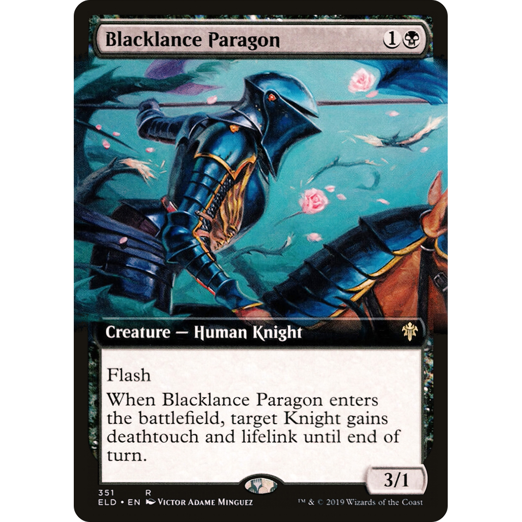 Blacklance Paragon (Extended Art) (ELD-351) - Throne of Eldraine: (Extended Art) Foil