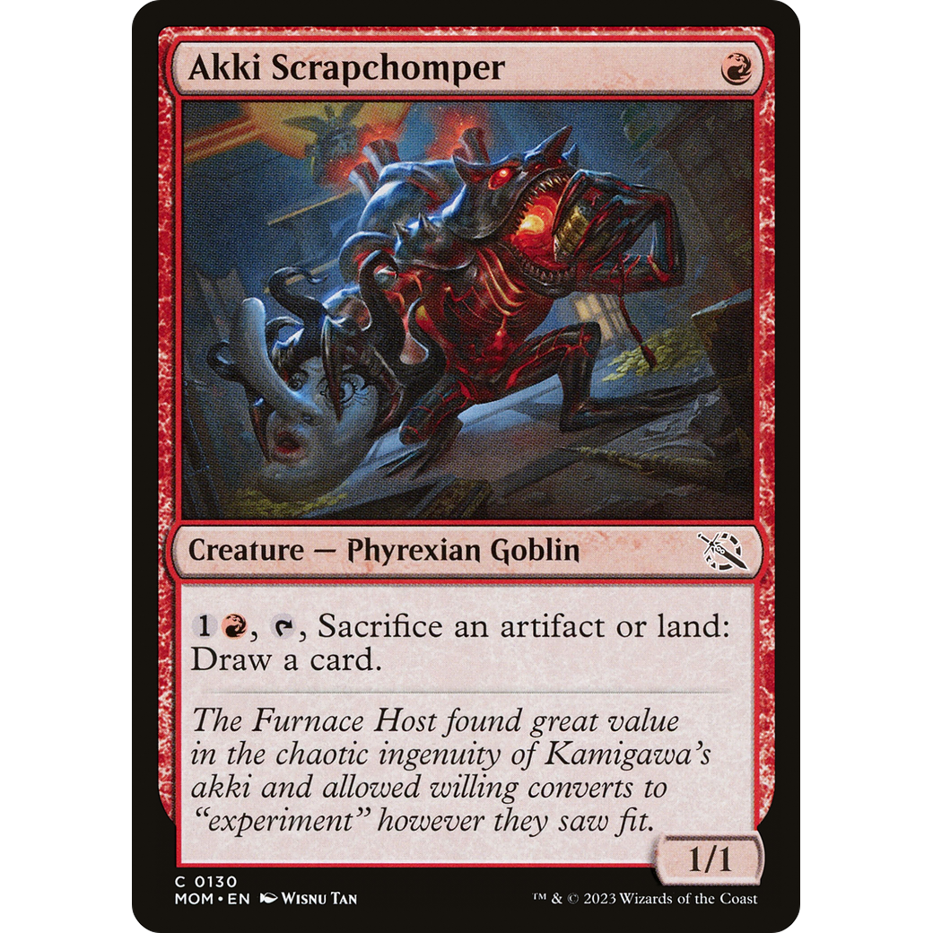 Akki Scrapchomper (MOM-130) - March of the Machine Foil