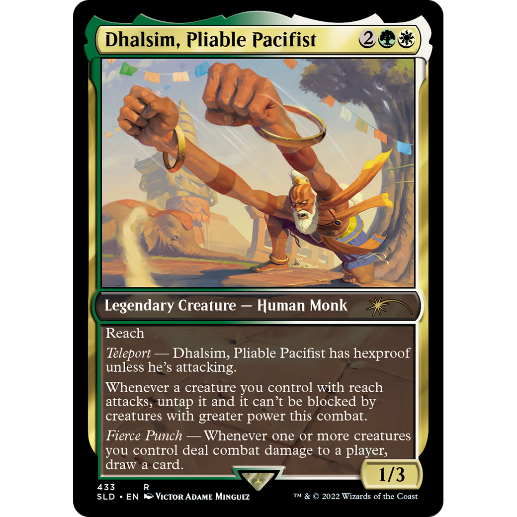 Dhalsim, Pliable Pacifist (SLD-433) - Secret Lair Drop / Dhalsim, Pliable Pacifist Foil