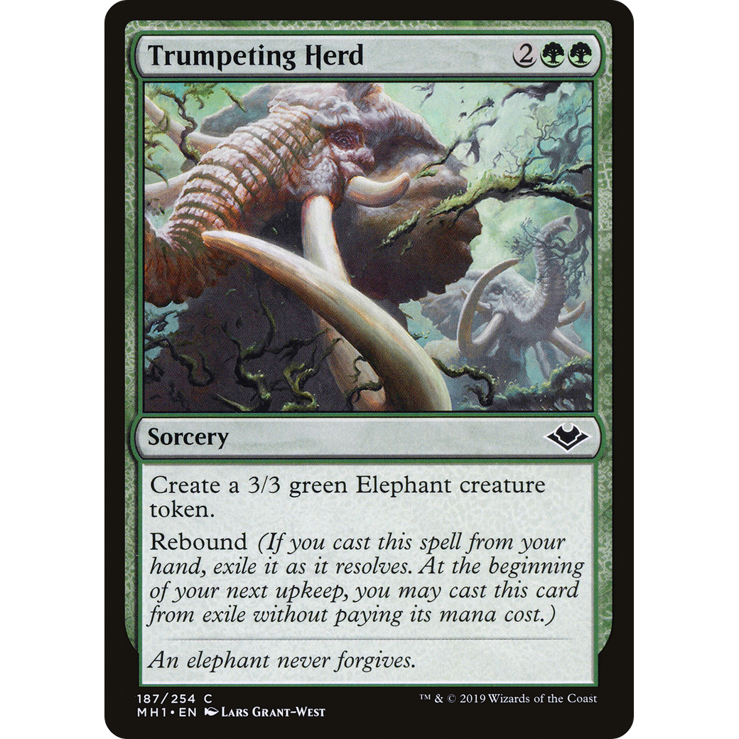 Trumpeting Herd (MH1-187) - Modern Horizons Foil