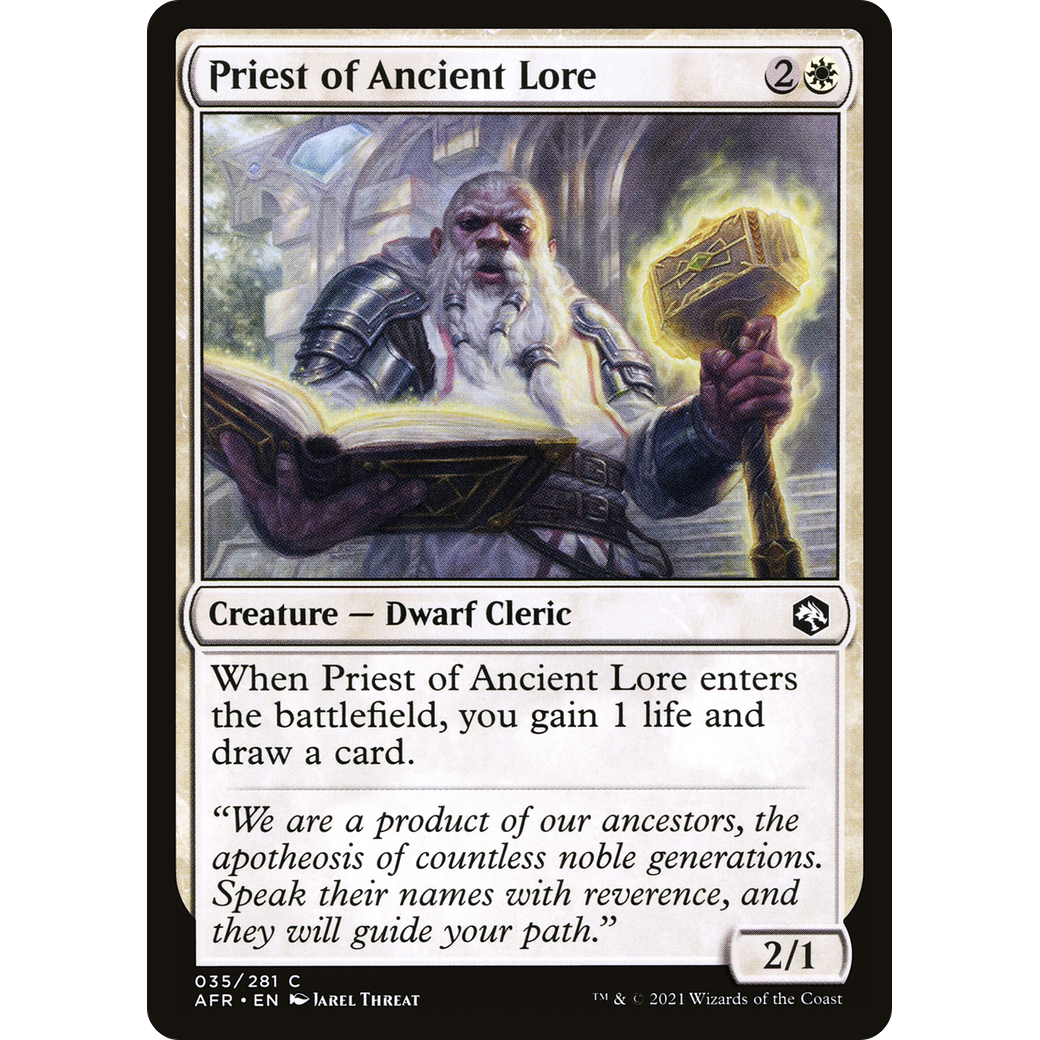 Priest of Ancient Lore (AFR-035) - Adventures in the Forgotten Realms