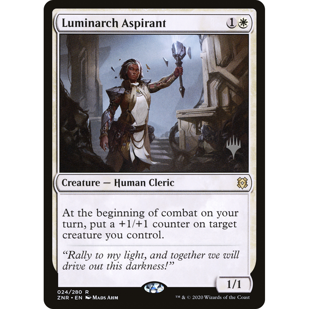 Luminarch Aspirant (PPZNR-024) - Zendikar Rising Promos Foil