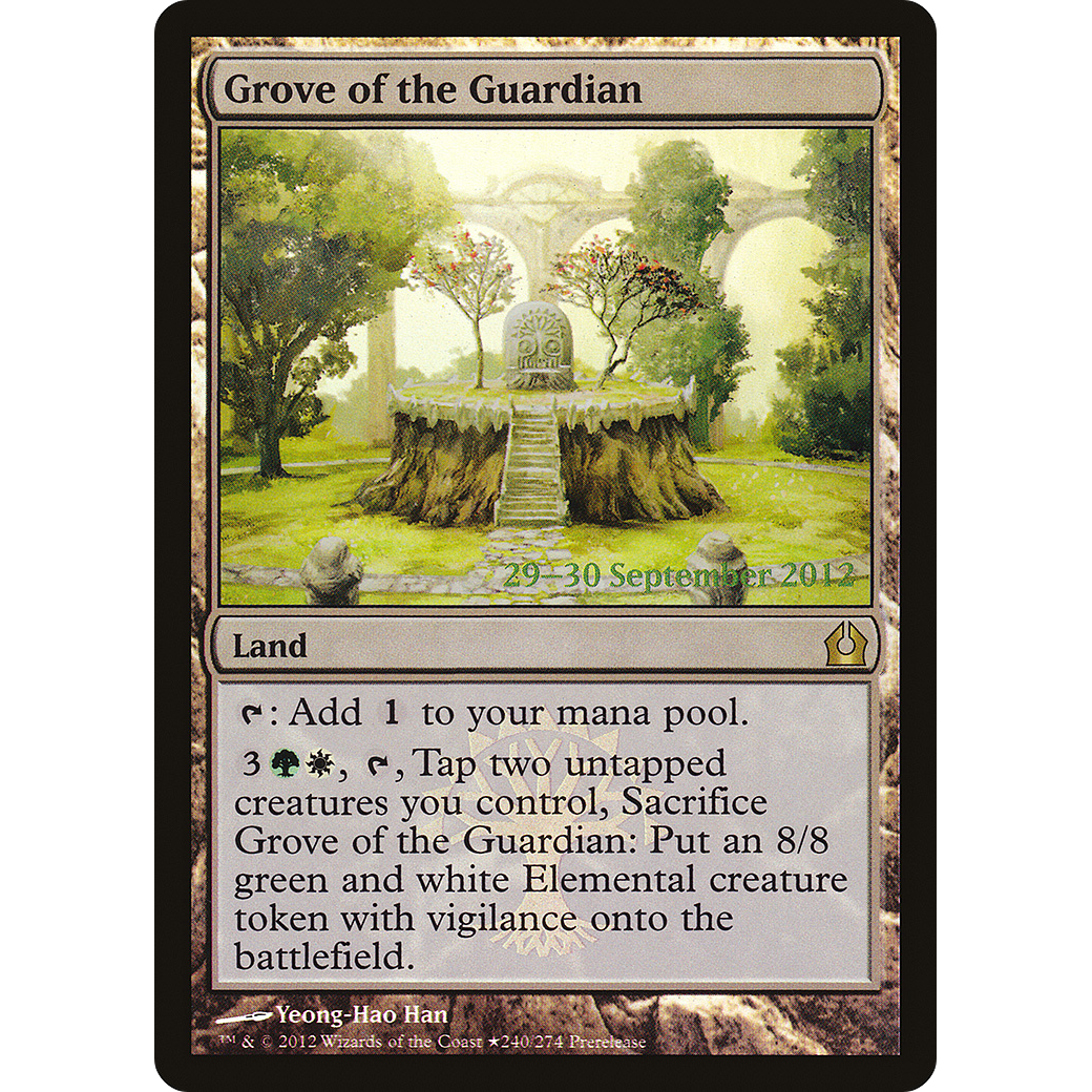 Grove of the Guardian (PRE-240) - Return to Ravnica Promos Foil