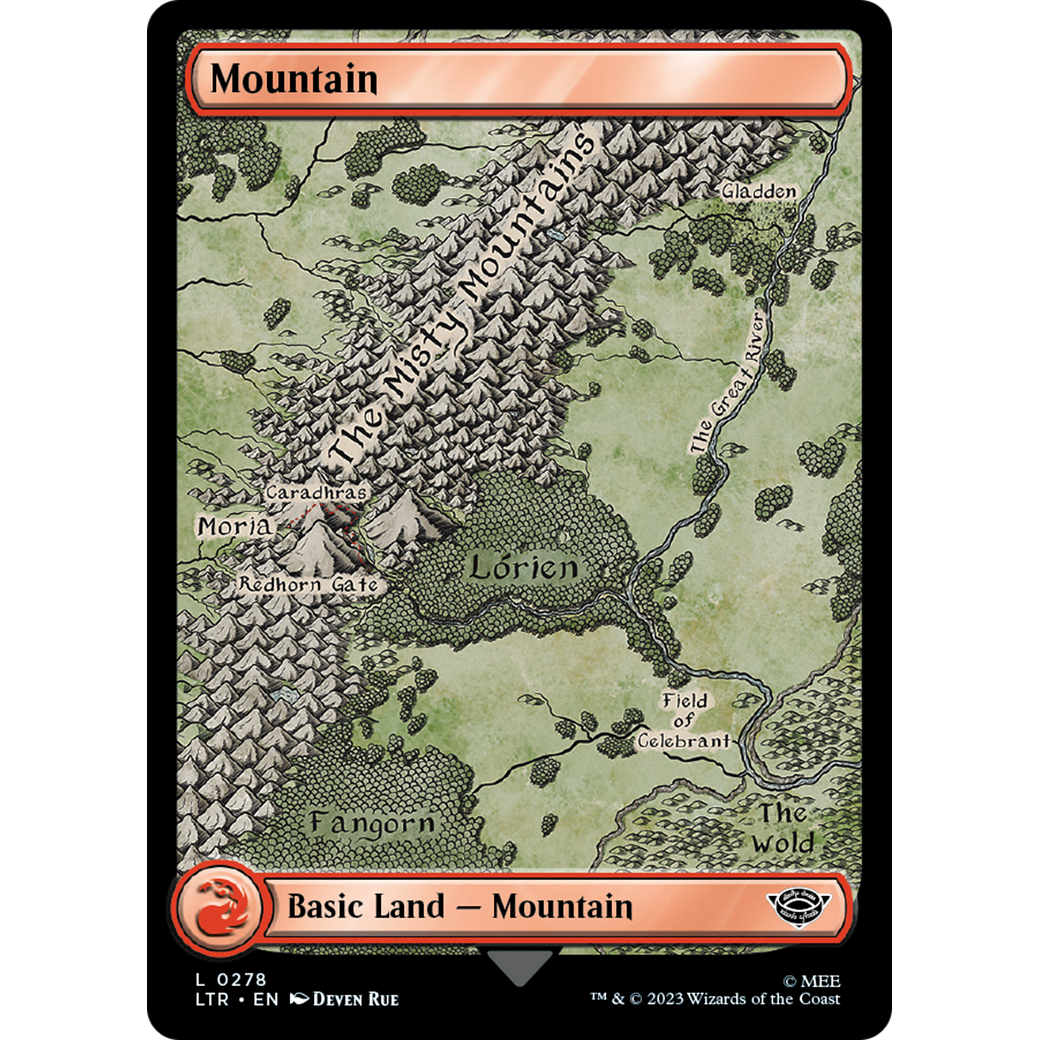 Mountain (LTR-278) - The Lord of the Rings: Tales of Middle-earth Foil
