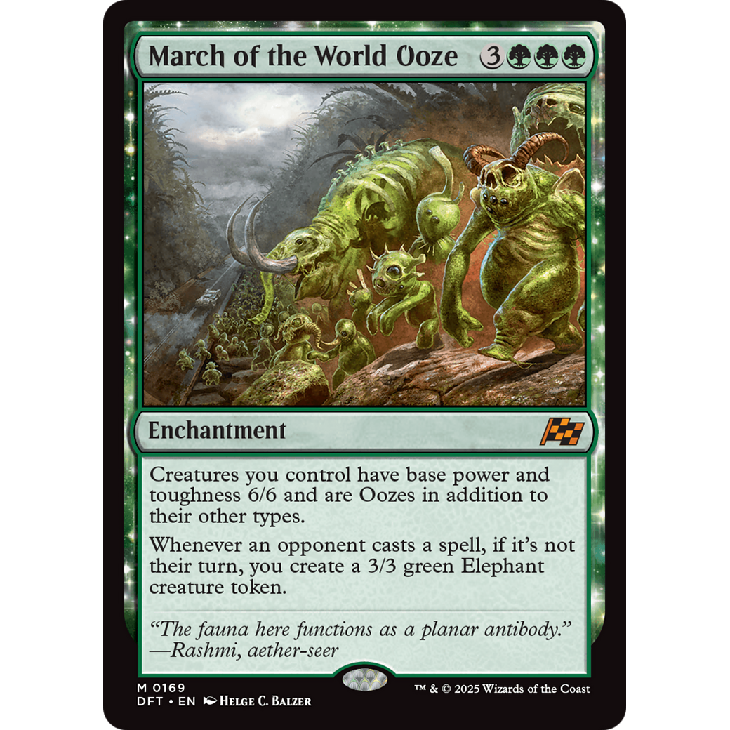 March of the World Ooze (DFT-169) - Aetherdrift: (enchantment)