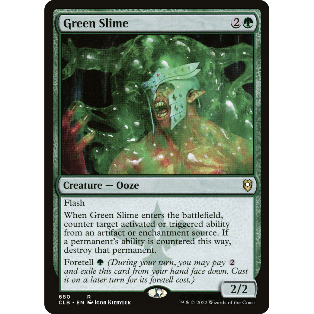 Green Slime (CLB-680) - Commander Legends: Battle for Baldur's Gate