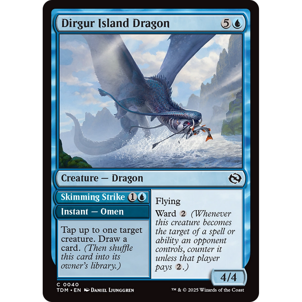 Dirgur Island Dragon // Skimming Strike (TDM-040) - Tarkir: Dragonstorm Foil