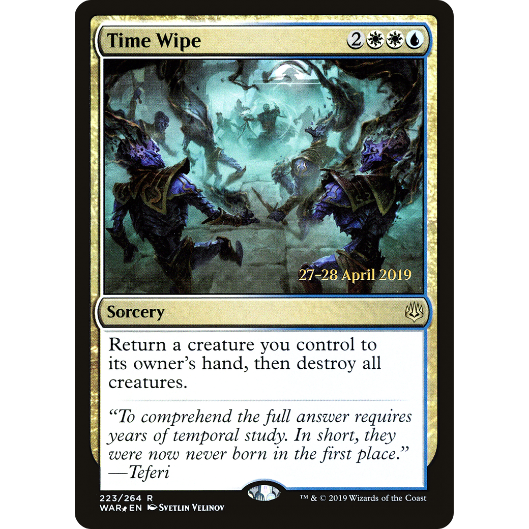 Time Wipe (PRE-223) - War of the Spark Promos Foil