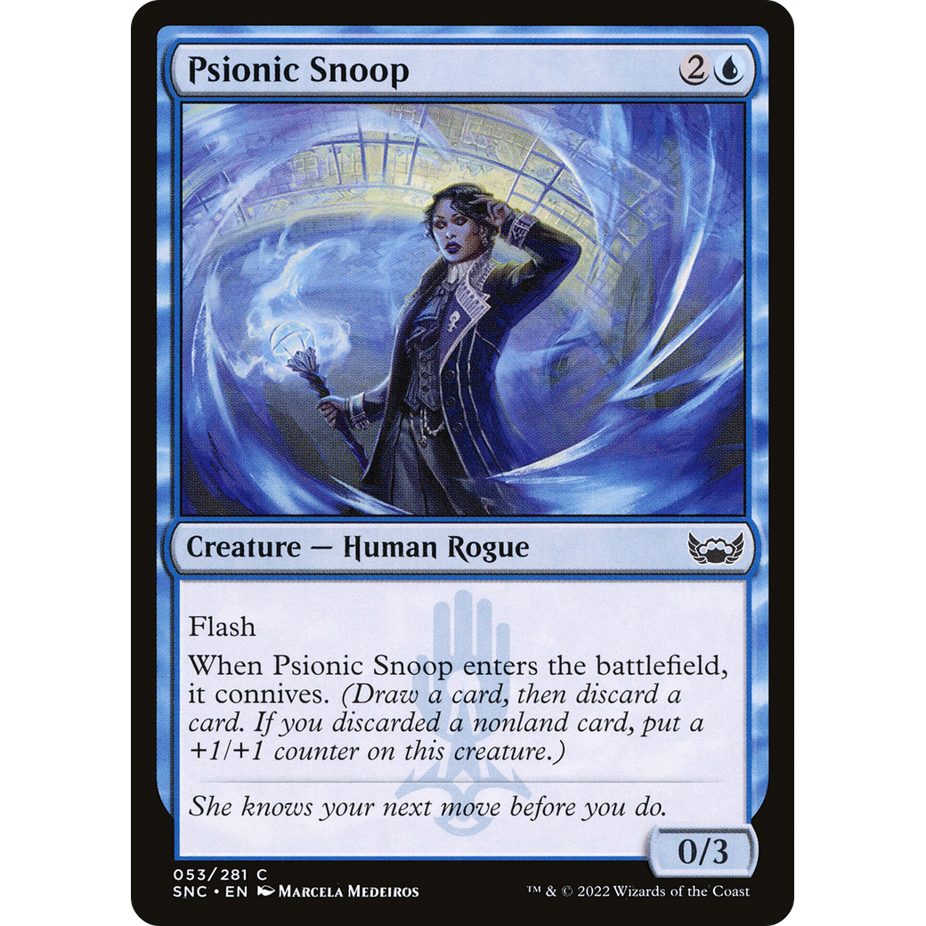 Psionic Snoop (SNC-053) - Streets of New Capenna Foil