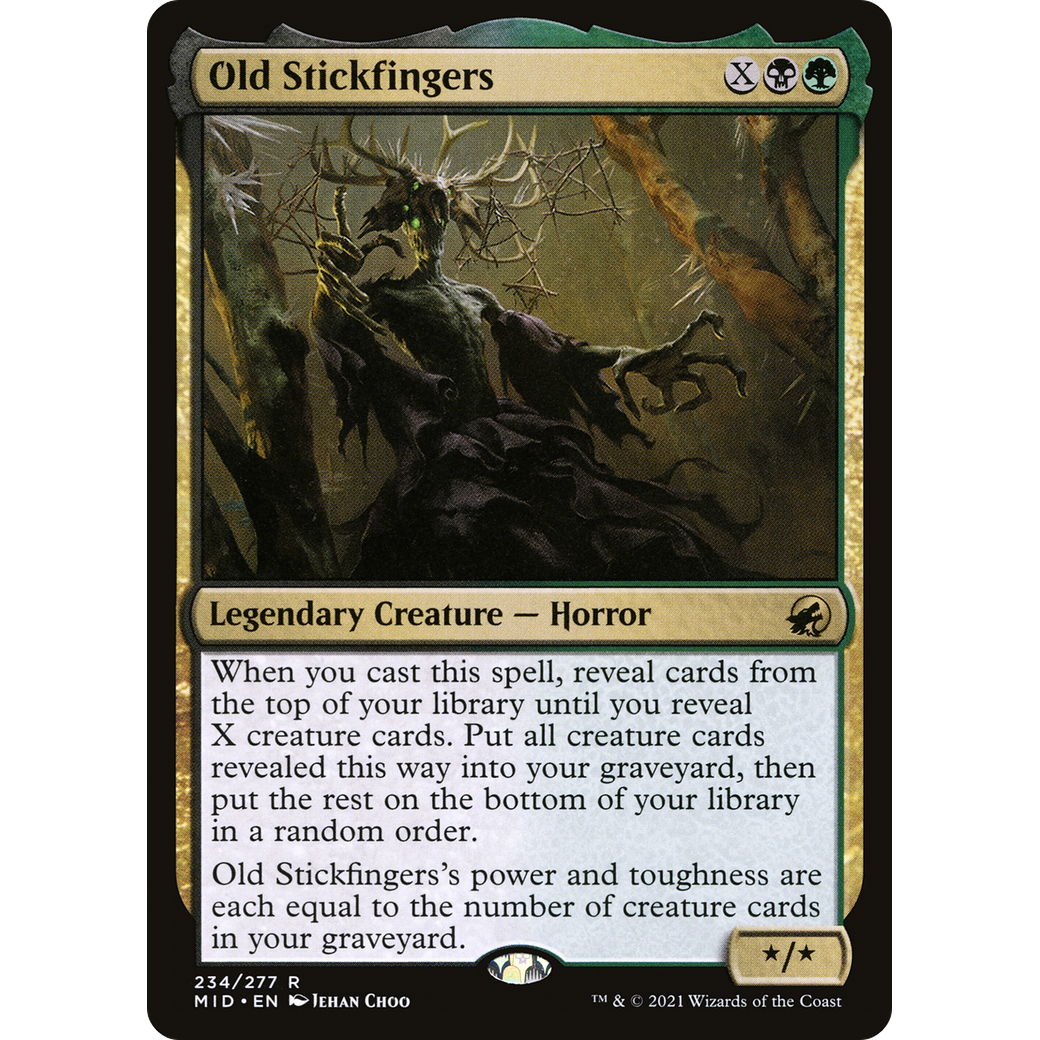 Old Stickfingers (MID-234) - Innistrad: Midnight Hunt Foil