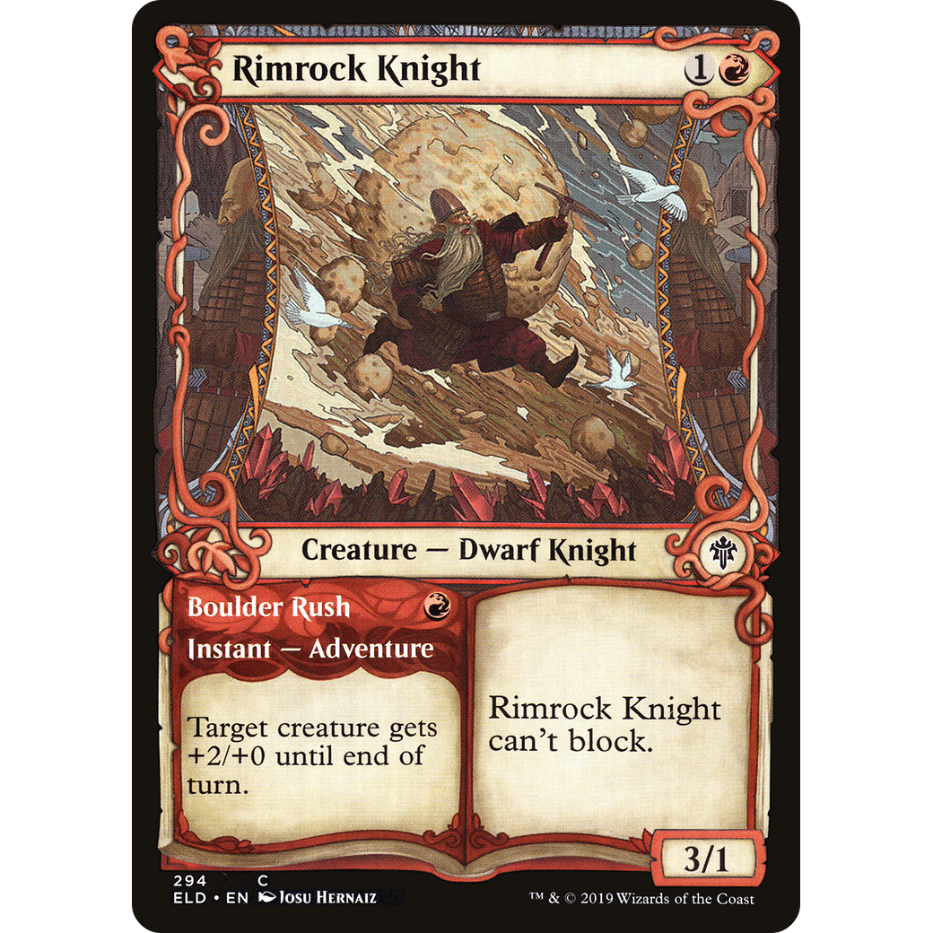 Rimrock Knight (Showcase) (ELD-294) - Throne of Eldraine: (Showcase) Foil