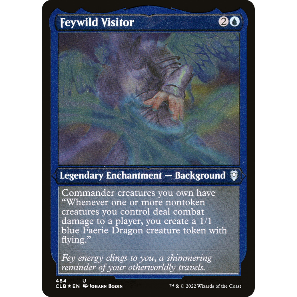 Feywild Visitor (CLB-484) - Commander Legends: Battle for Baldur's Gate Etched Foil