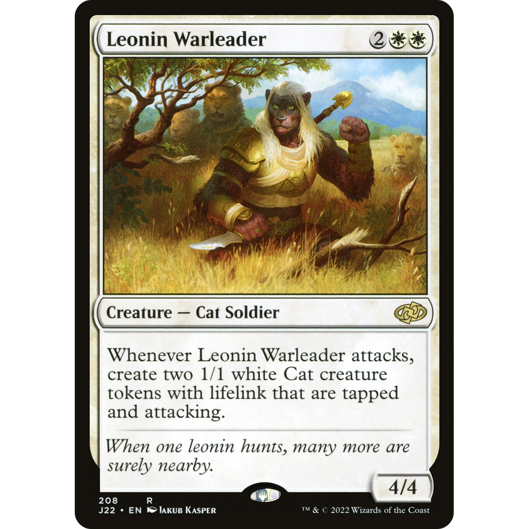 Leonin Warleader (J22-208) - Jumpstart 2022