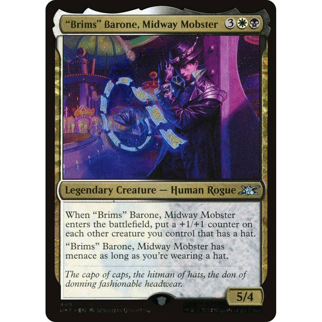 "Brims" Barone, Midway Mobster (Galaxy Foil) (UNF-449) - Unfinity Foil