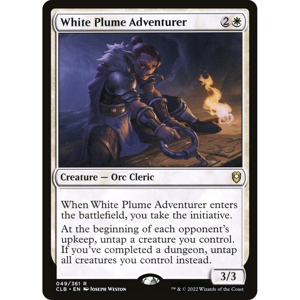 White Plume Adventurer (CLB-049) - Commander Legends: Battle for Baldur's Gate