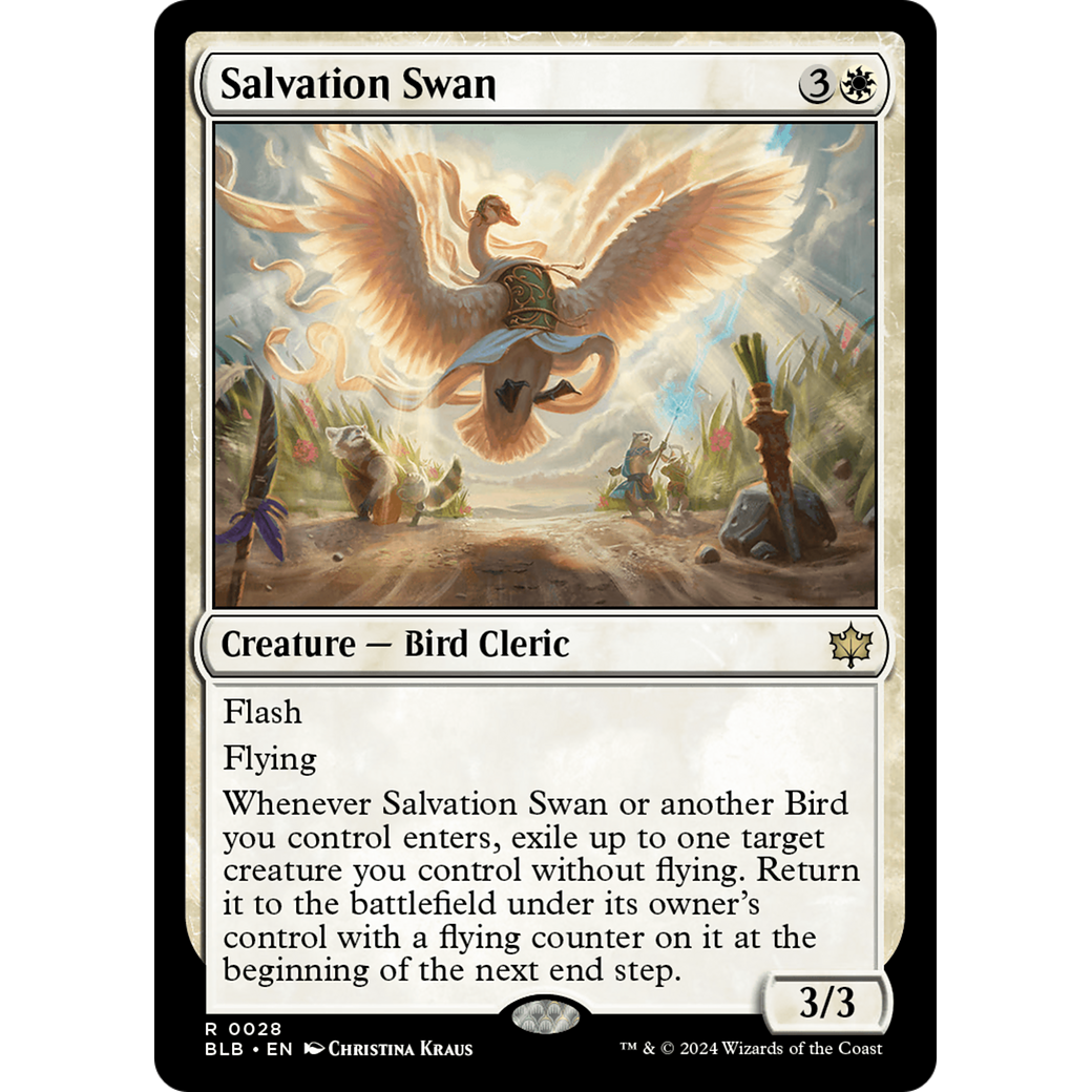 Salvation Swan (BLB-028) - Bloomburrow Foil