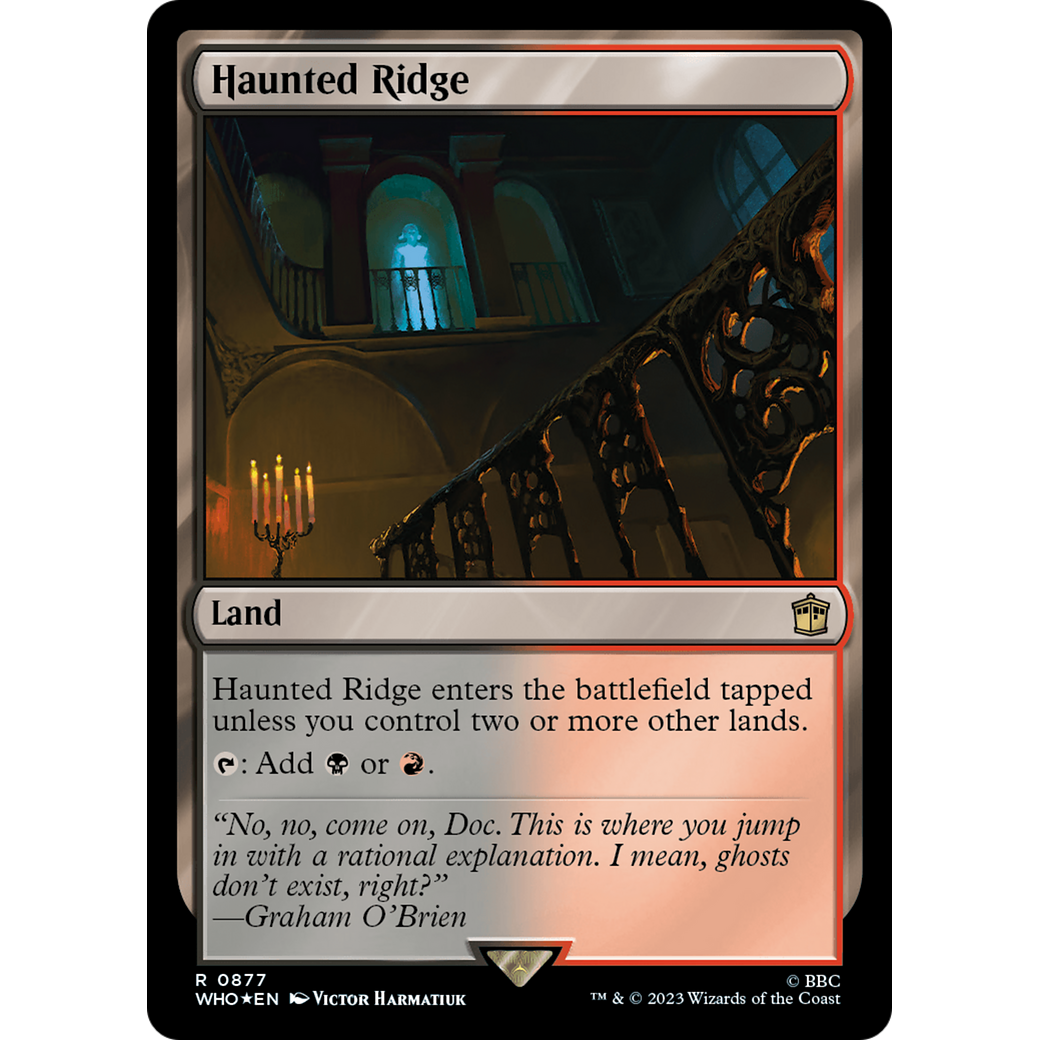 Haunted Ridge (Surge Foil) (WHO-877) - Doctor Who Foil