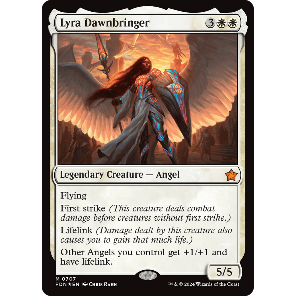 Lyra Dawnbringer (FDN-707) - Foundations Foil