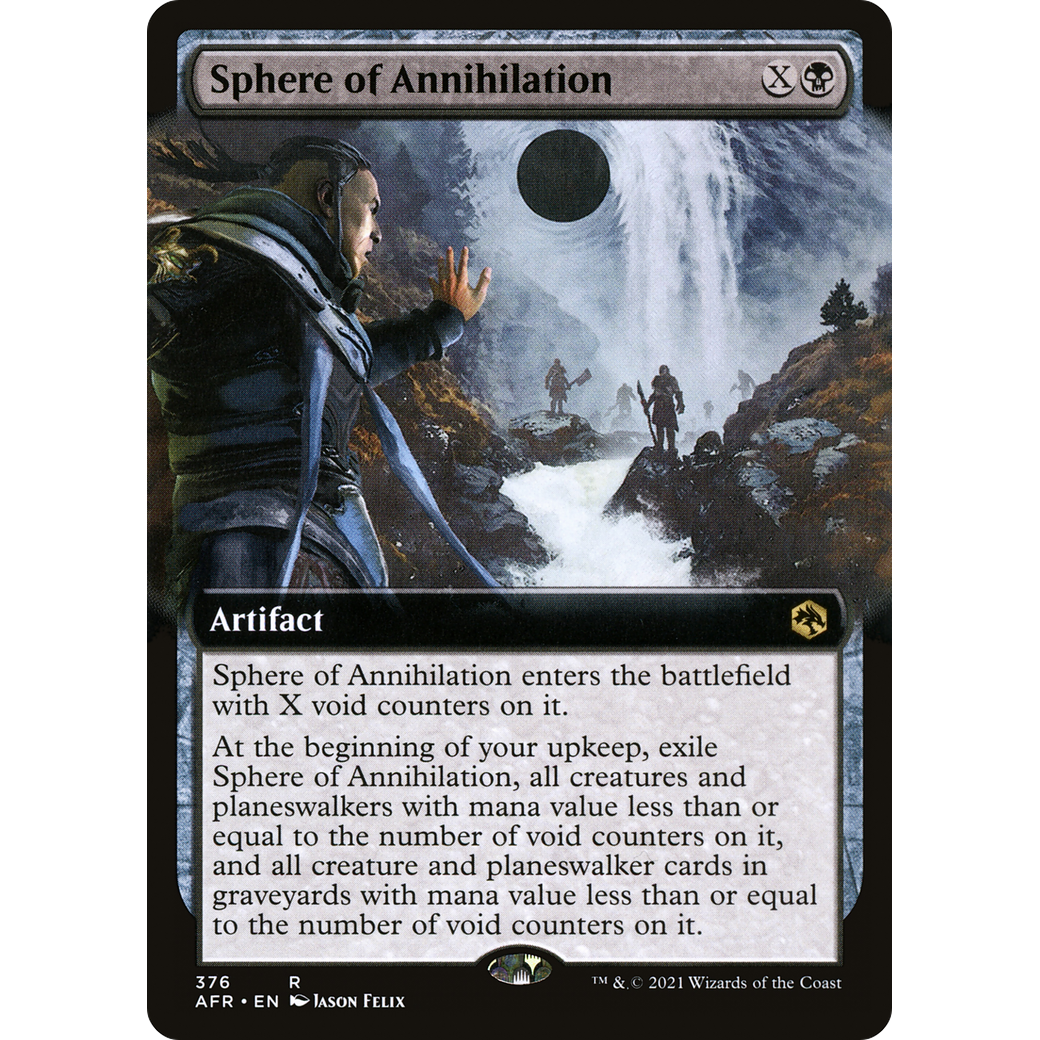 Sphere of Annihilation (Extended Art) (AFR-376) - Adventures in the Forgotten Realms: (Extended Art) Foil
