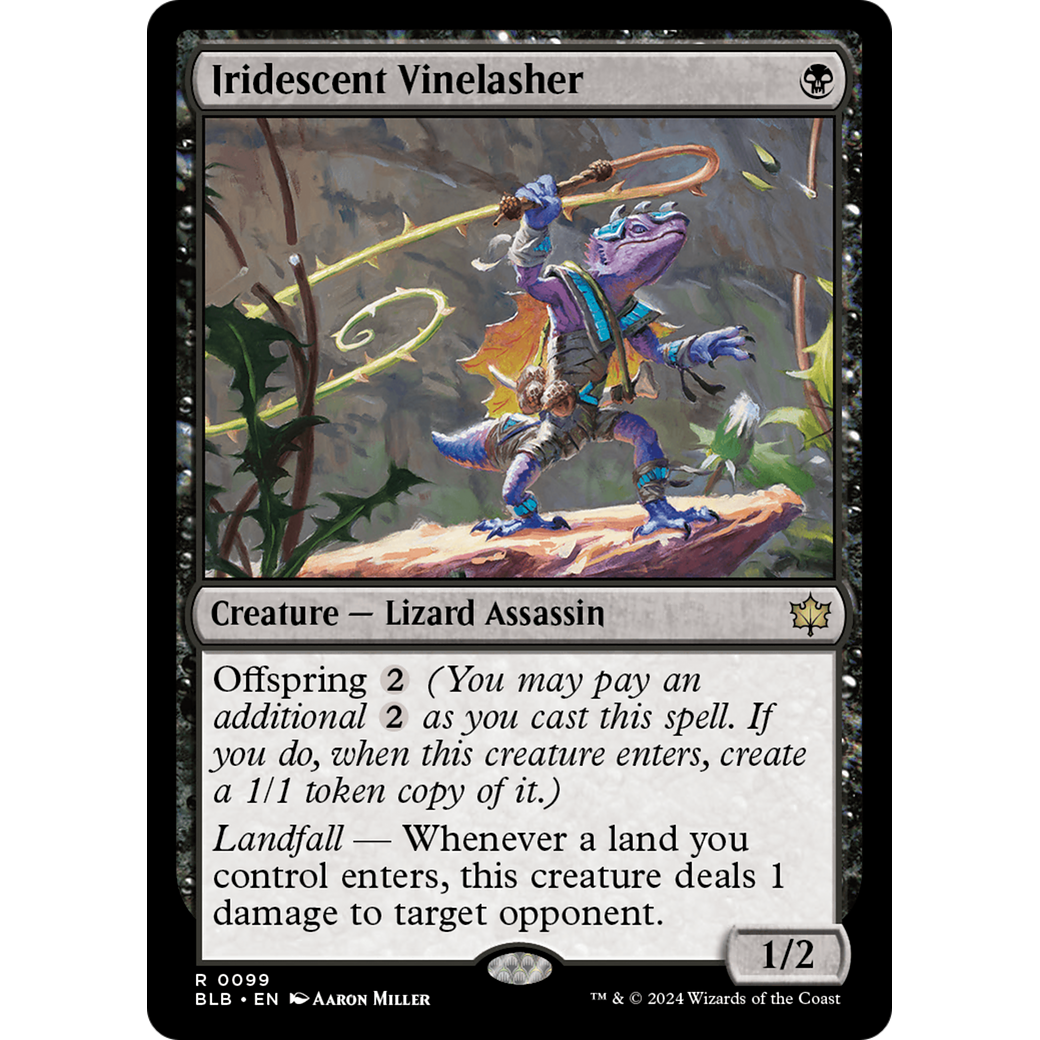 Iridescent Vinelasher (BLB-099) - Bloomburrow Foil