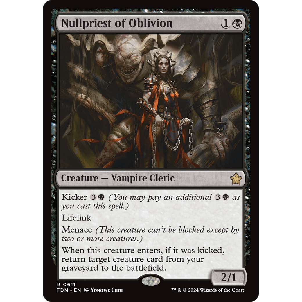 Nullpriest of Oblivion (FDN-611) - Foundations