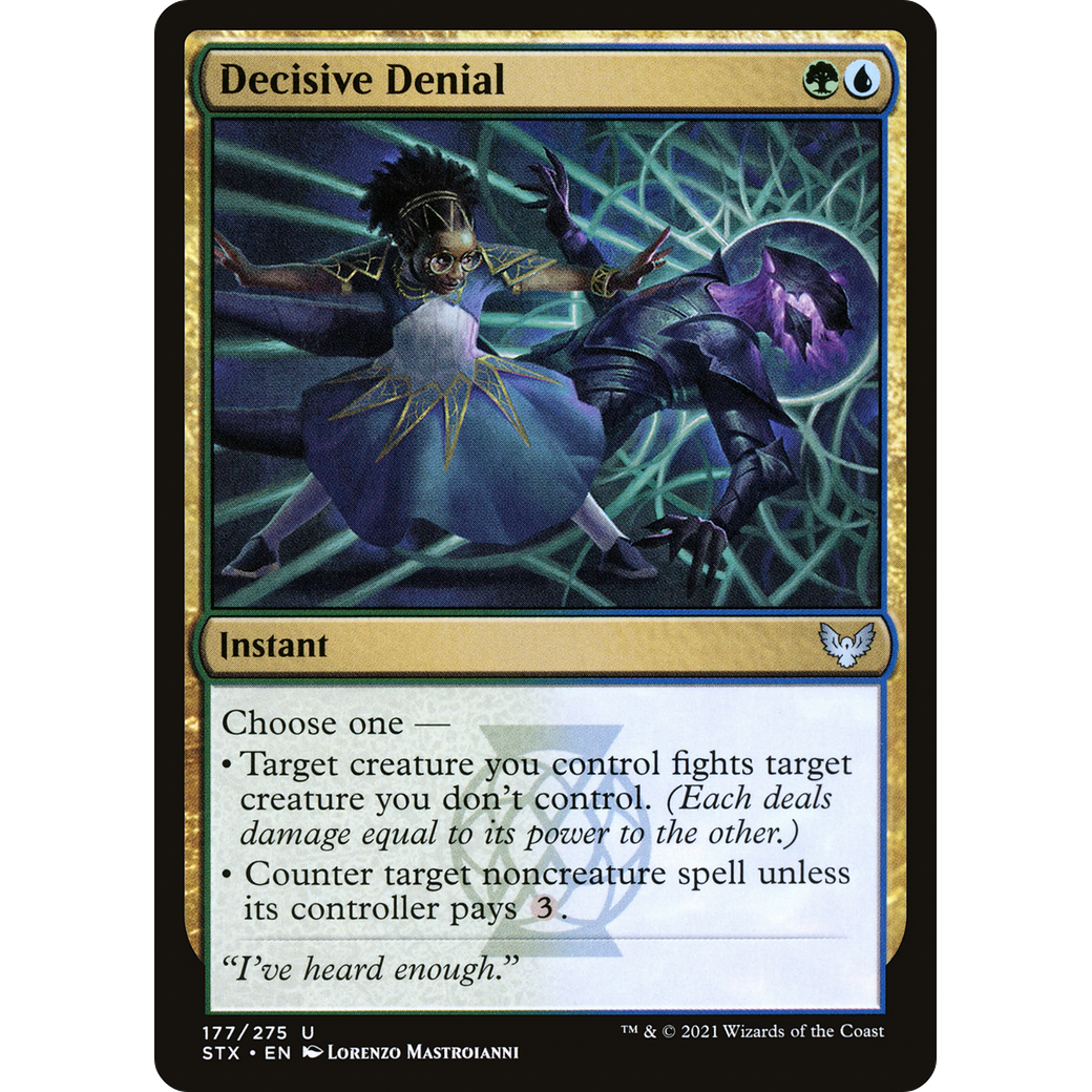 Decisive Denial (STX-177) - Strixhaven: School of Mages Foil