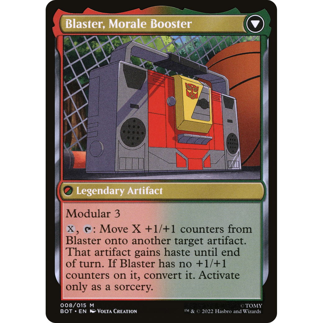 Blaster, Combat DJ (BOT-008) - Transformers: (convertdfc) Foil