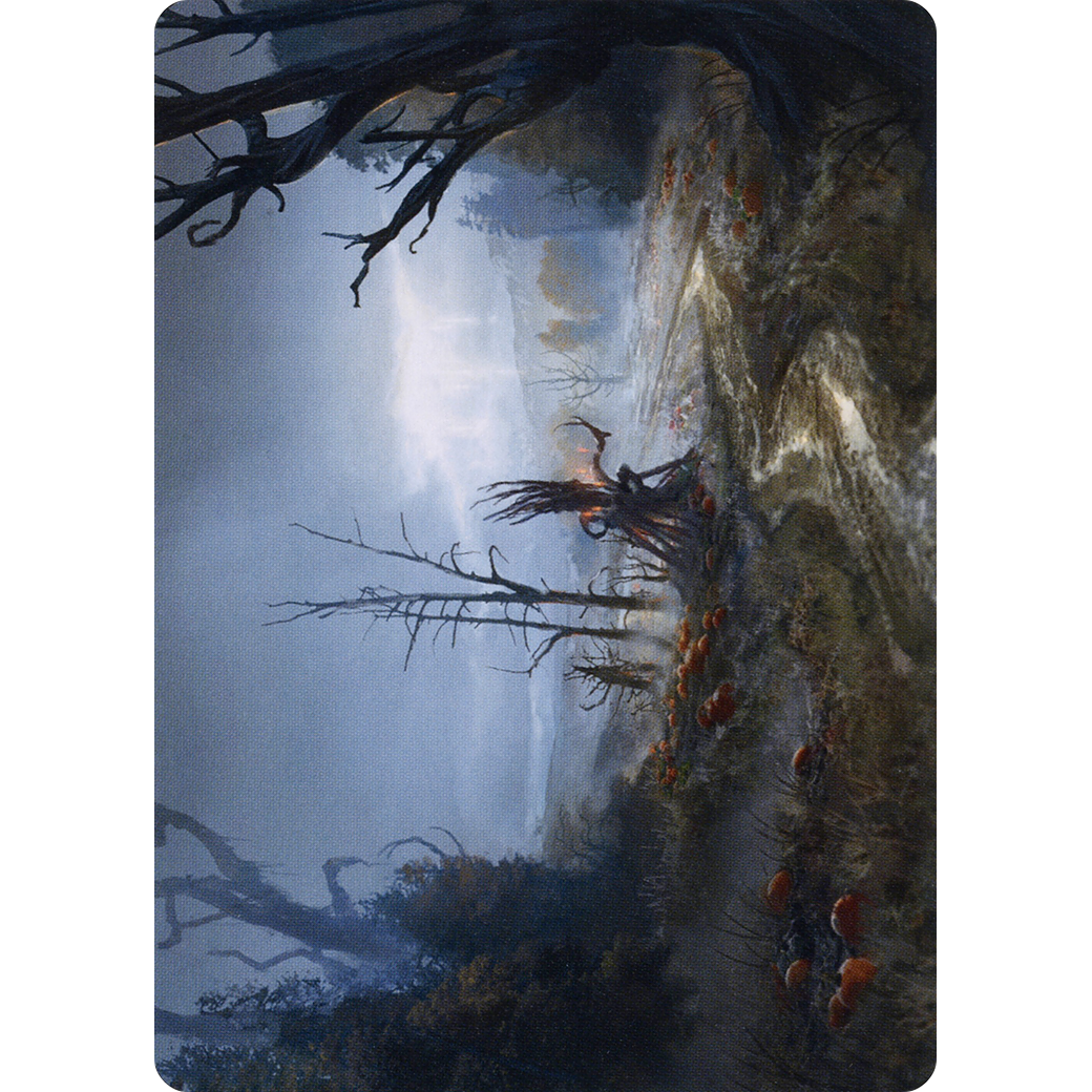 Overgrown Farmland // Overgrown Farmland (AMID-074) - Midnight Hunt Art Series (Borderless) Foil