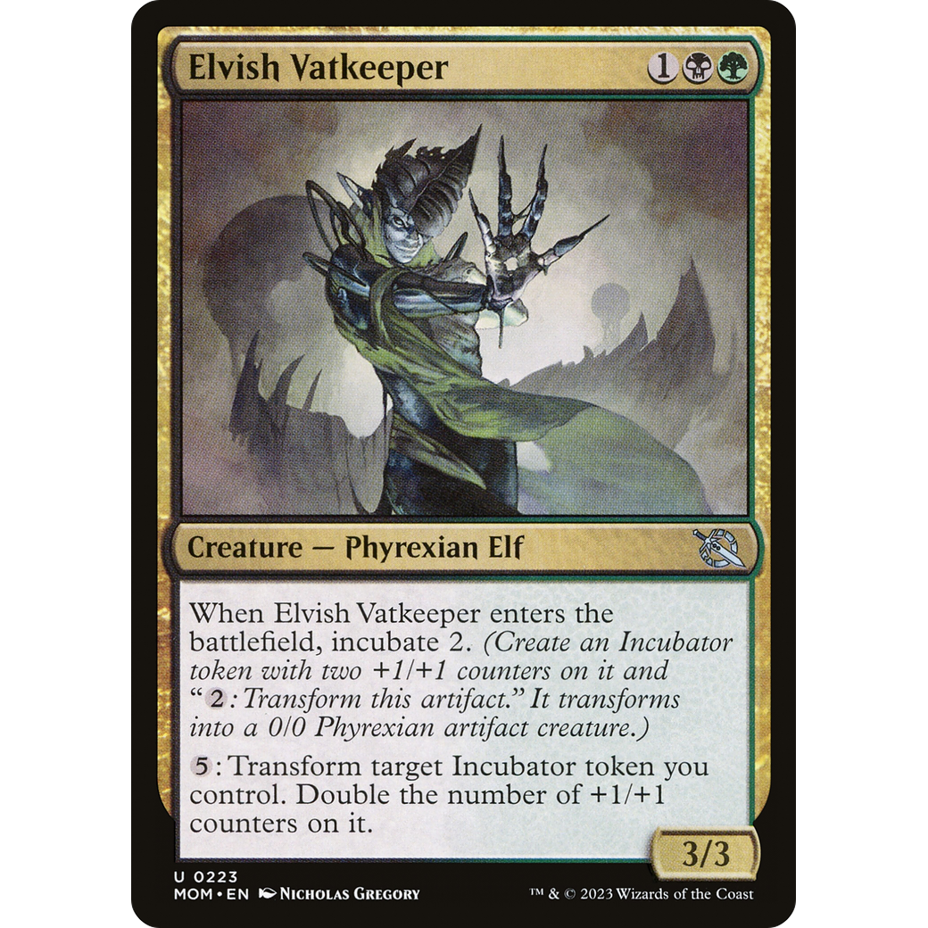 Elvish Vatkeeper (MOM-223) - March of the Machine Foil