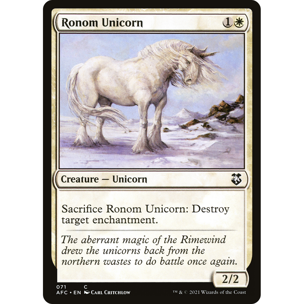 Ronom Unicorn (AFC-071) - Forgotten Realms Commander