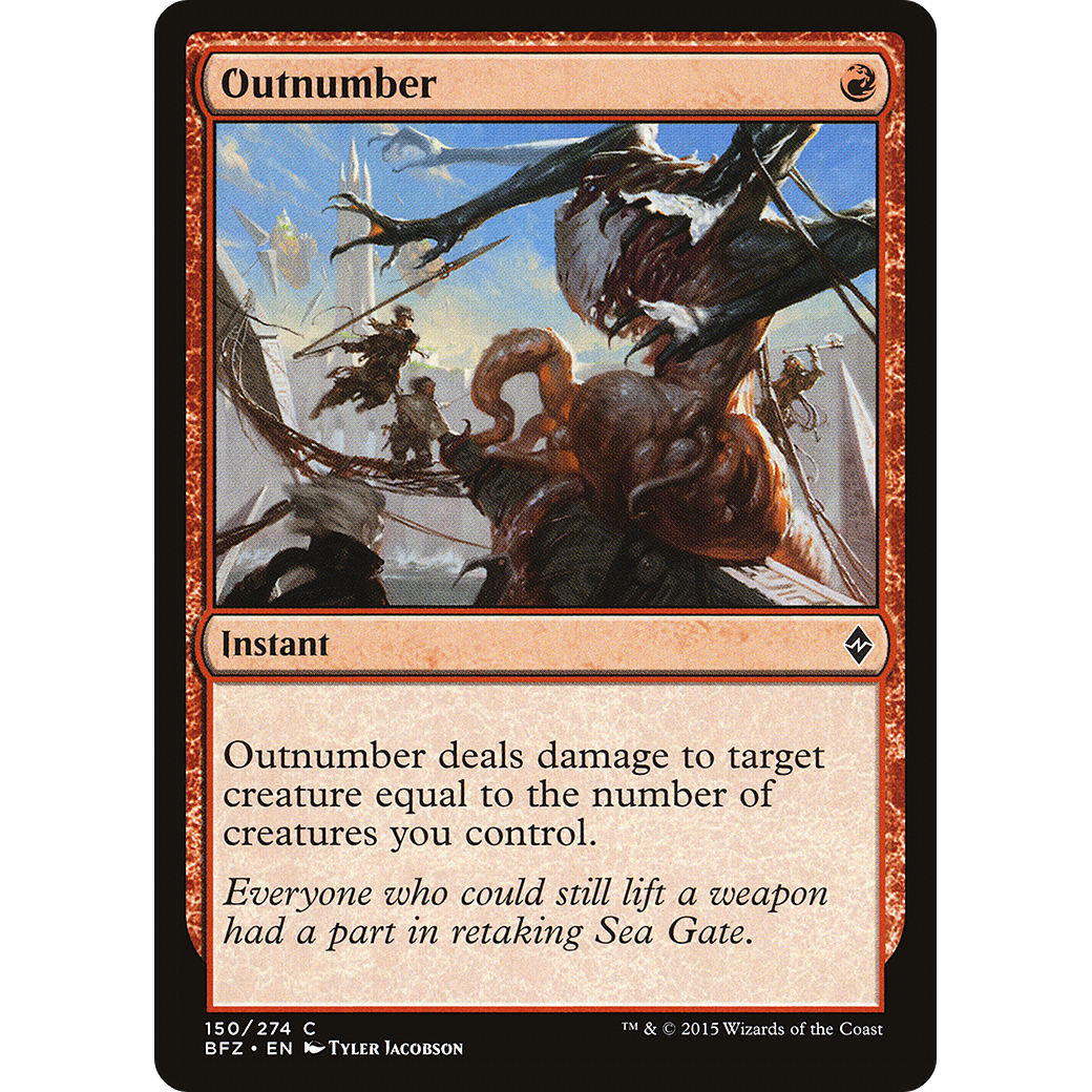 Outnumber (BFZ-150) - Battle for Zendikar