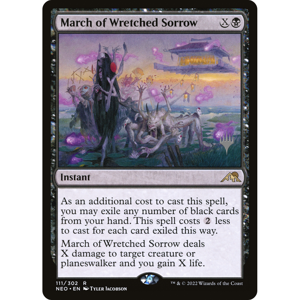 March of Wretched Sorrow (PPNEO-111P) - Kamigawa: Neon Dynasty Promos