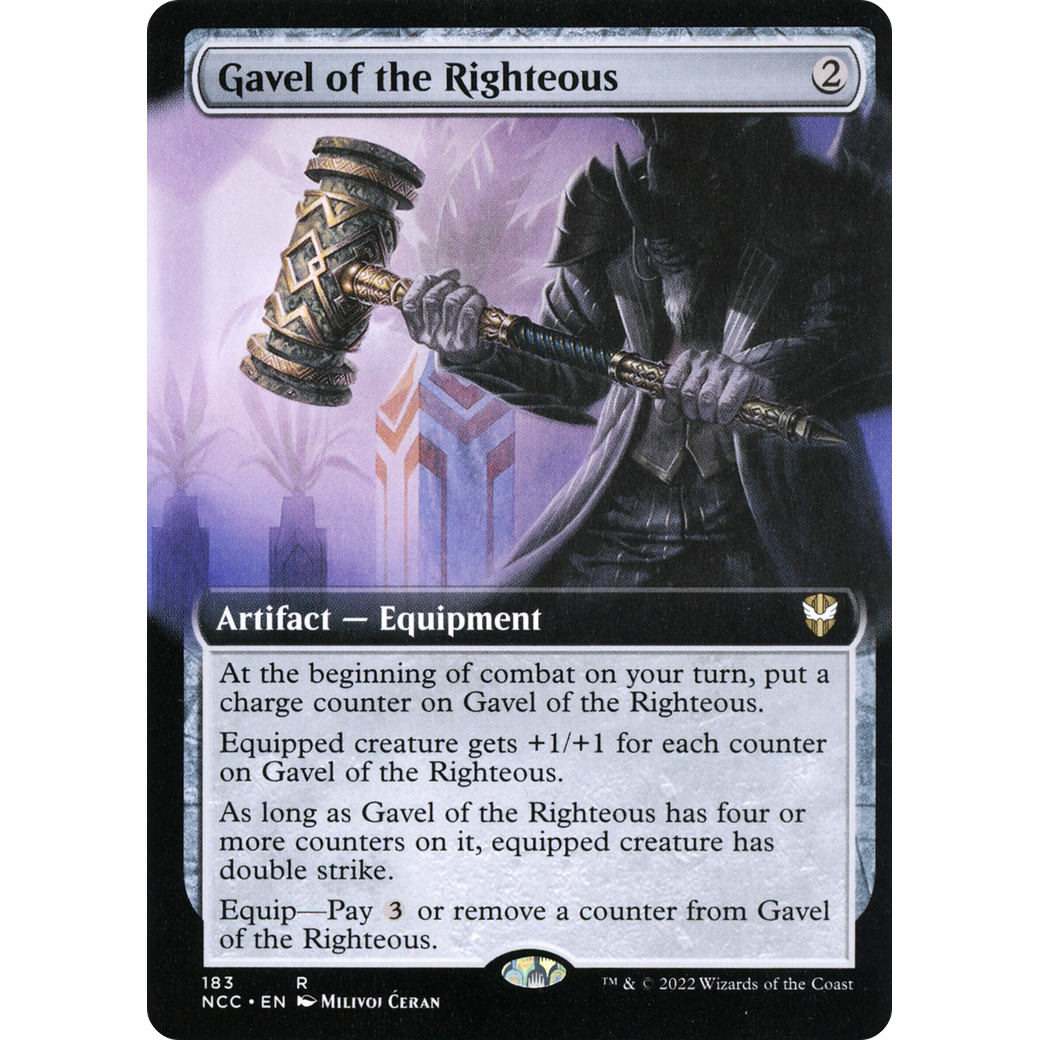Gavel of the Righteous (Extended Art) (NCC-183) - New Capenna Commander: (Extended Art)