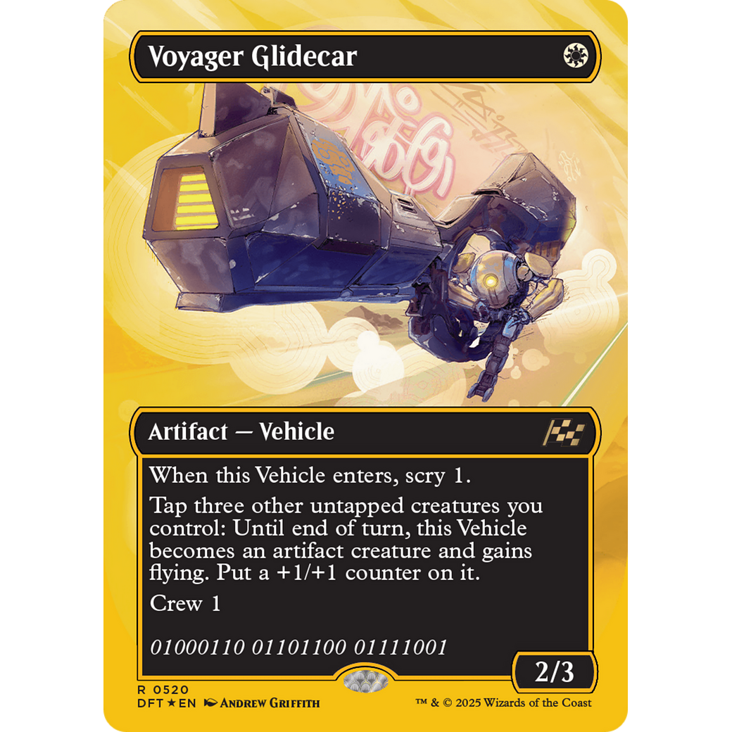 Voyager Glidecar (DFT-520) - Aetherdrift (Borderless) Foil