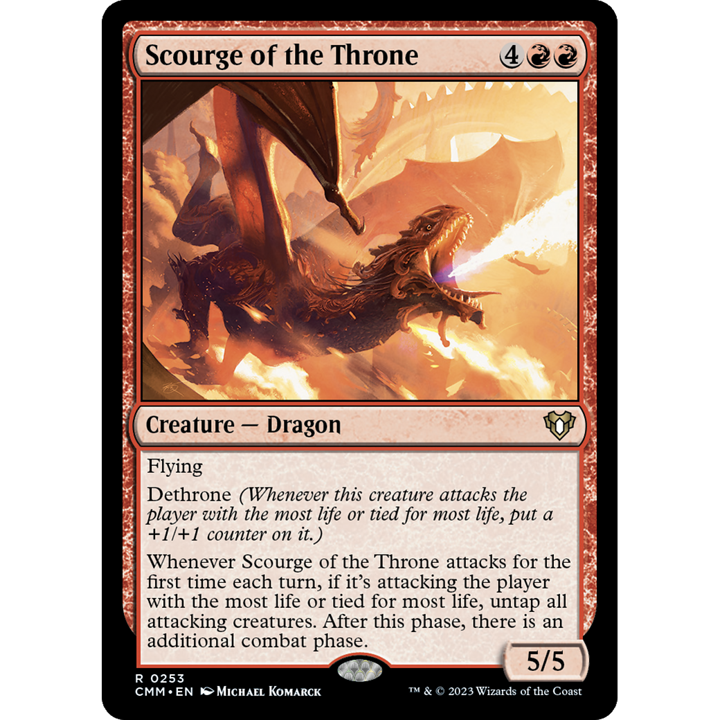 Scourge of the Throne (CMM-253) - Commander Masters Foil
