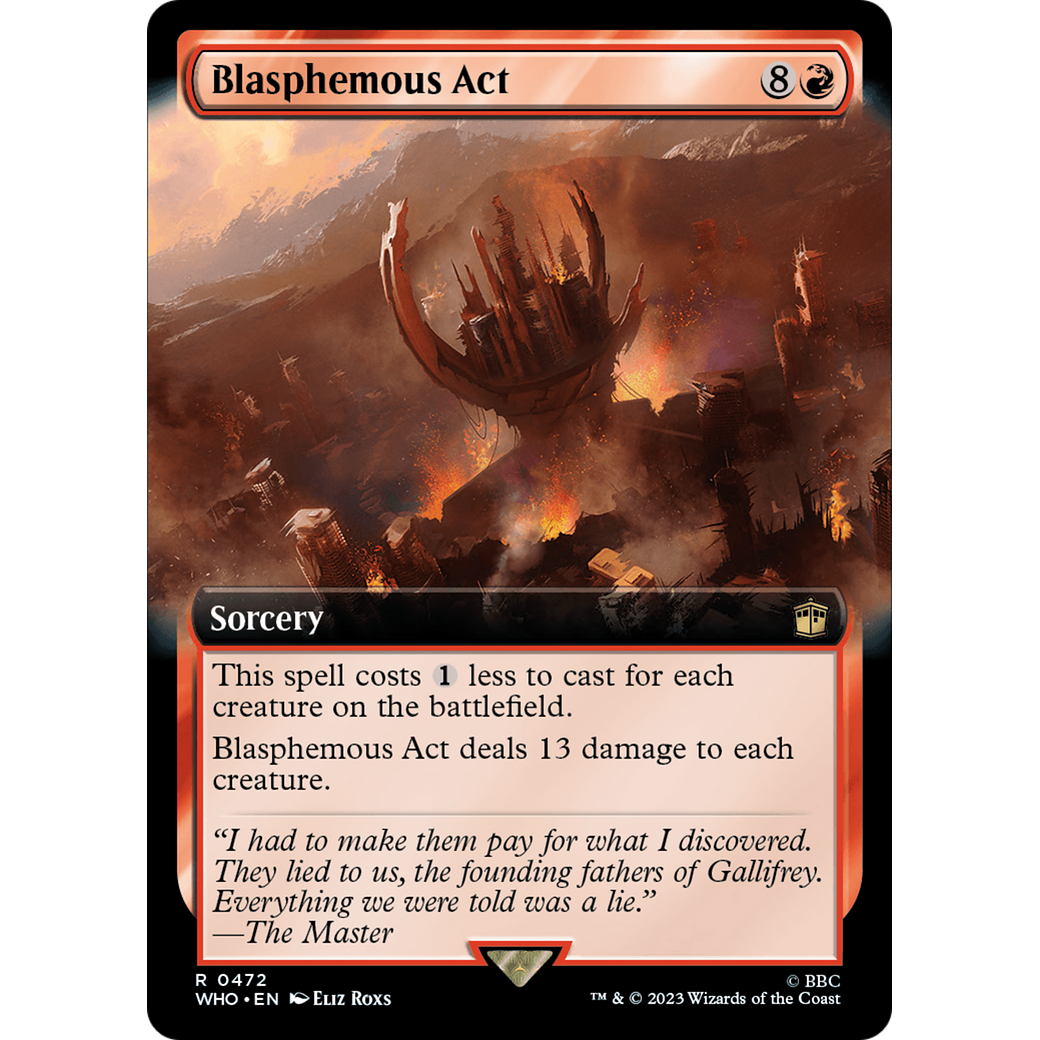 Blasphemous Act (Extended Art) (WHO-472) - Doctor Who: (Extended Art) Foil