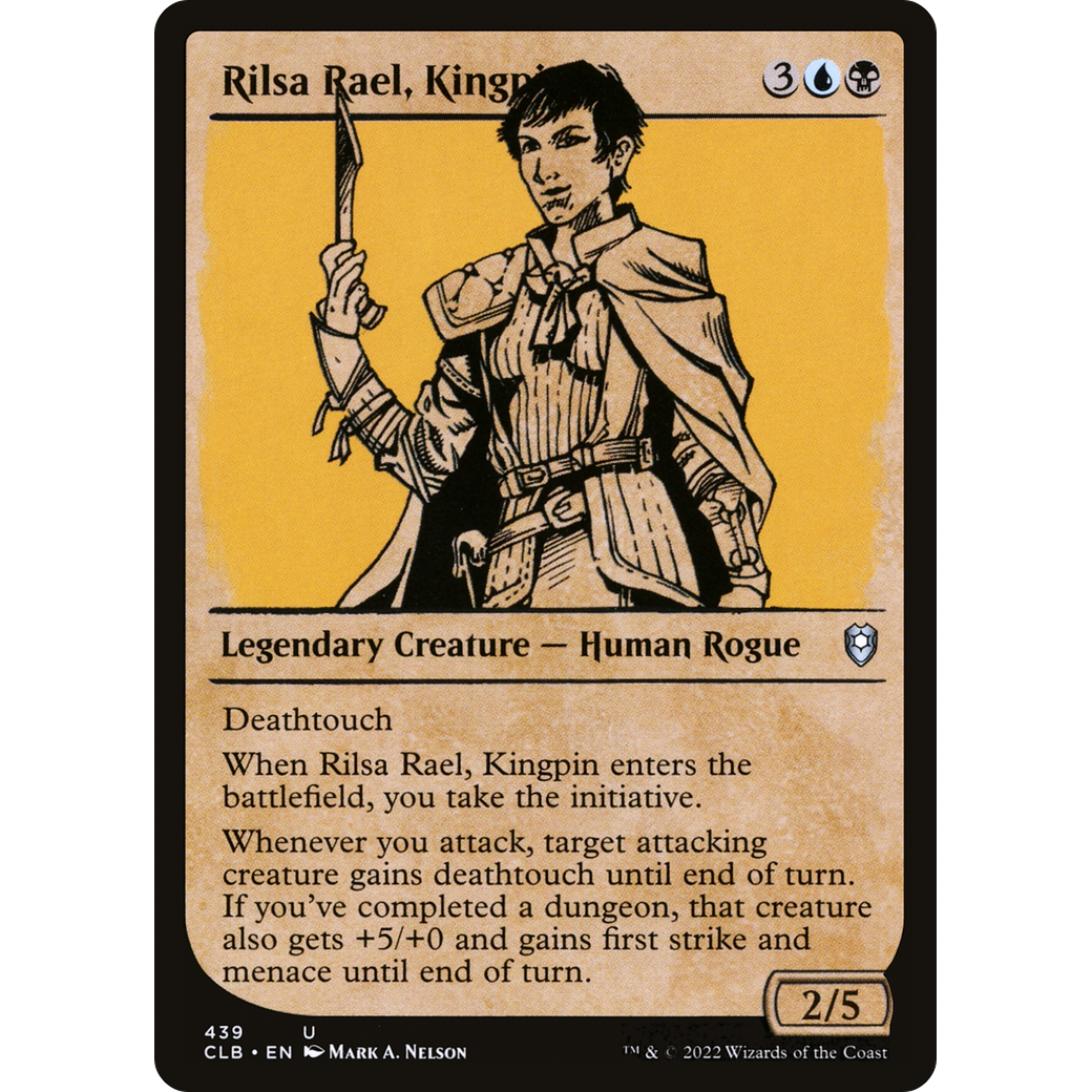 Rilsa Rael, Kingpin (CLB-439) - Commander Legends: Battle for Baldur's Gate: (Showcase) Foil