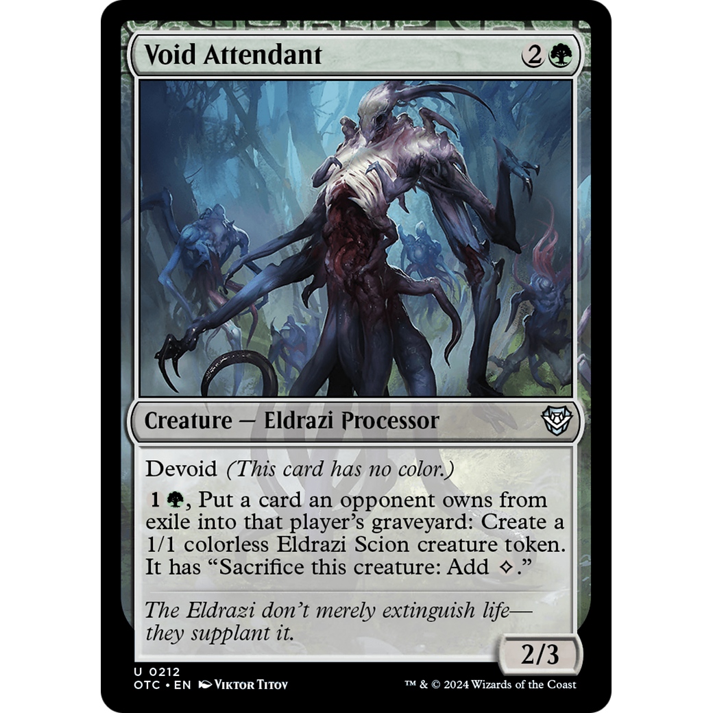 Void Attendant (OTC-212) - Outlaws of Thunder Junction Commander: (devoid)