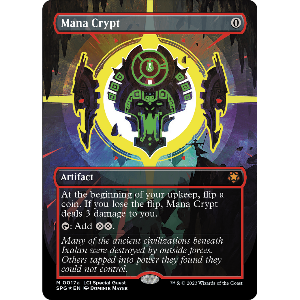 Mana Crypt (0017a) (Borderless) (SPG-17A) - Special Guests (Borderless) Foil