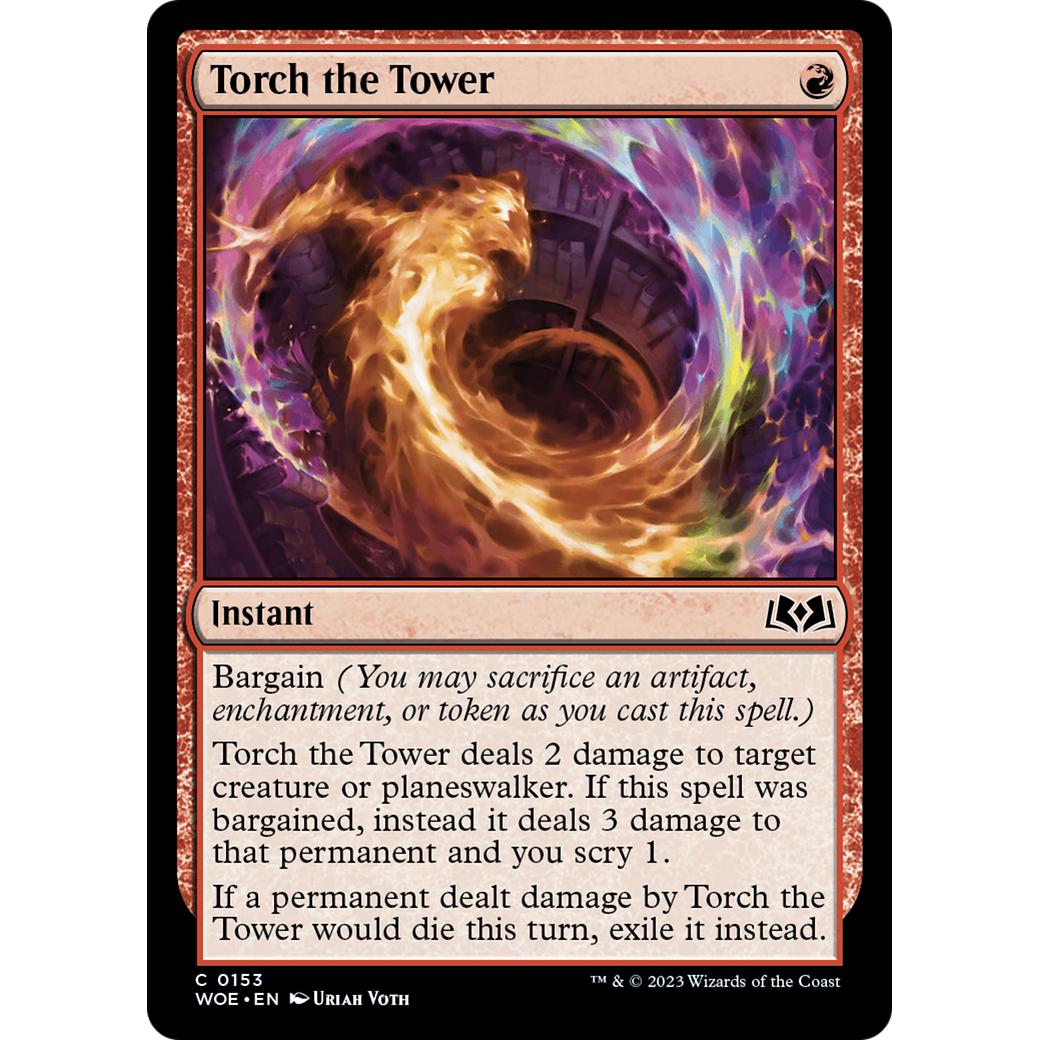 Torch the Tower (WOE-153) - Wilds of Eldraine Foil