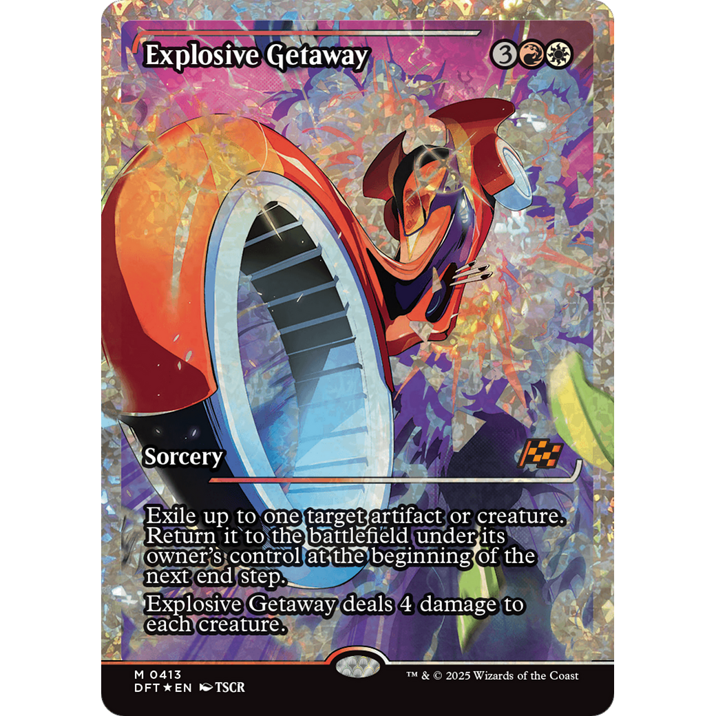 Explosive Getaway (DFT-413) - Aetherdrift: (Showcase) Foil