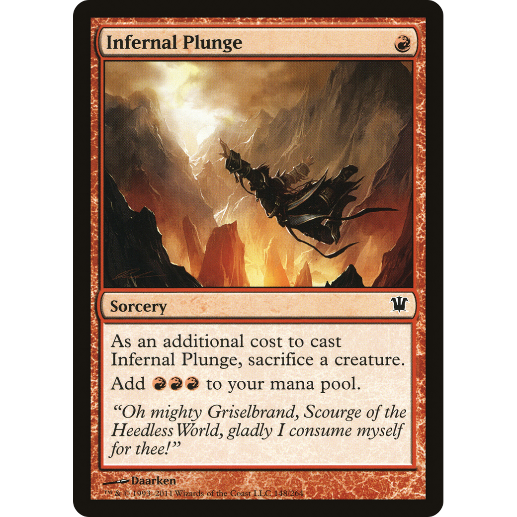 Infernal Plunge (ISD-148) - Innistrad Foil