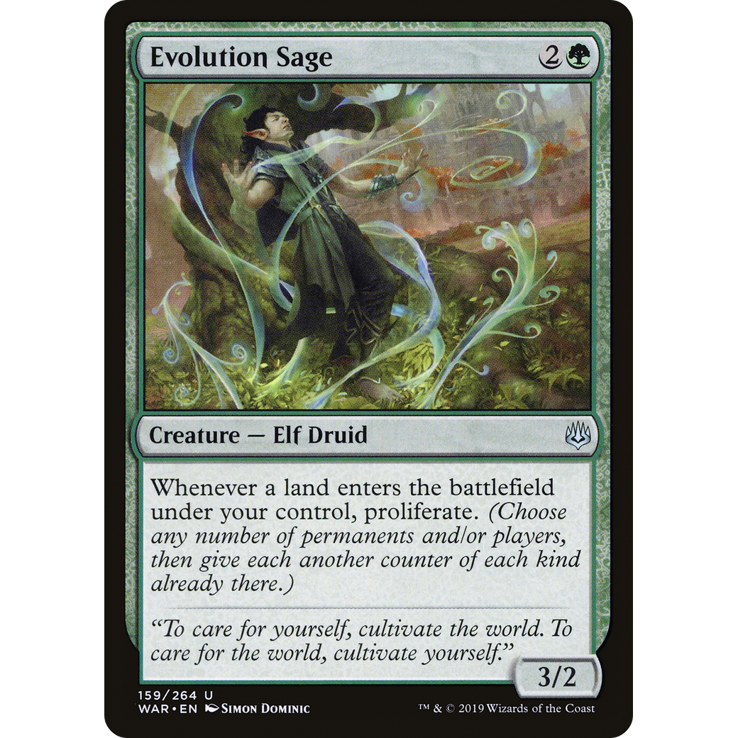 Evolution Sage (WAR-159) - War of the Spark Foil